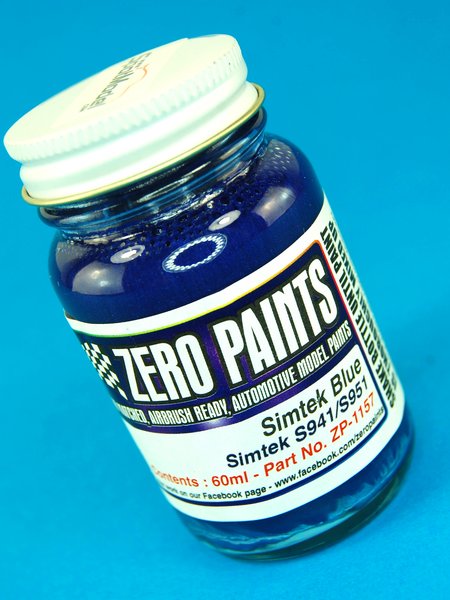 Zero Paints ZP-1157: Paint for airbrush Simtek S941 S951 F1 Blue 1